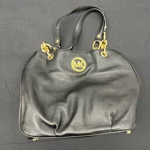 Michael Kors Black Leather Tote